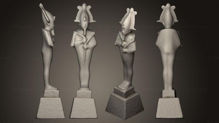 Egyptian statues and reliefs (God Osiris, STKE_0042) 3D models for cnc